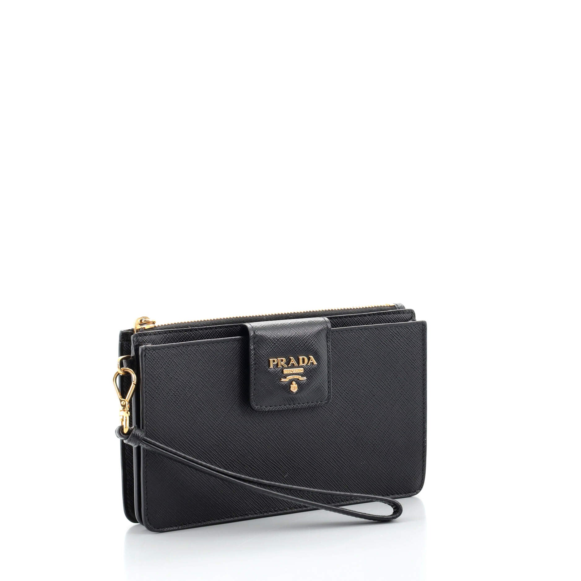 Phone Wristlet Clutch Saffiano Leather