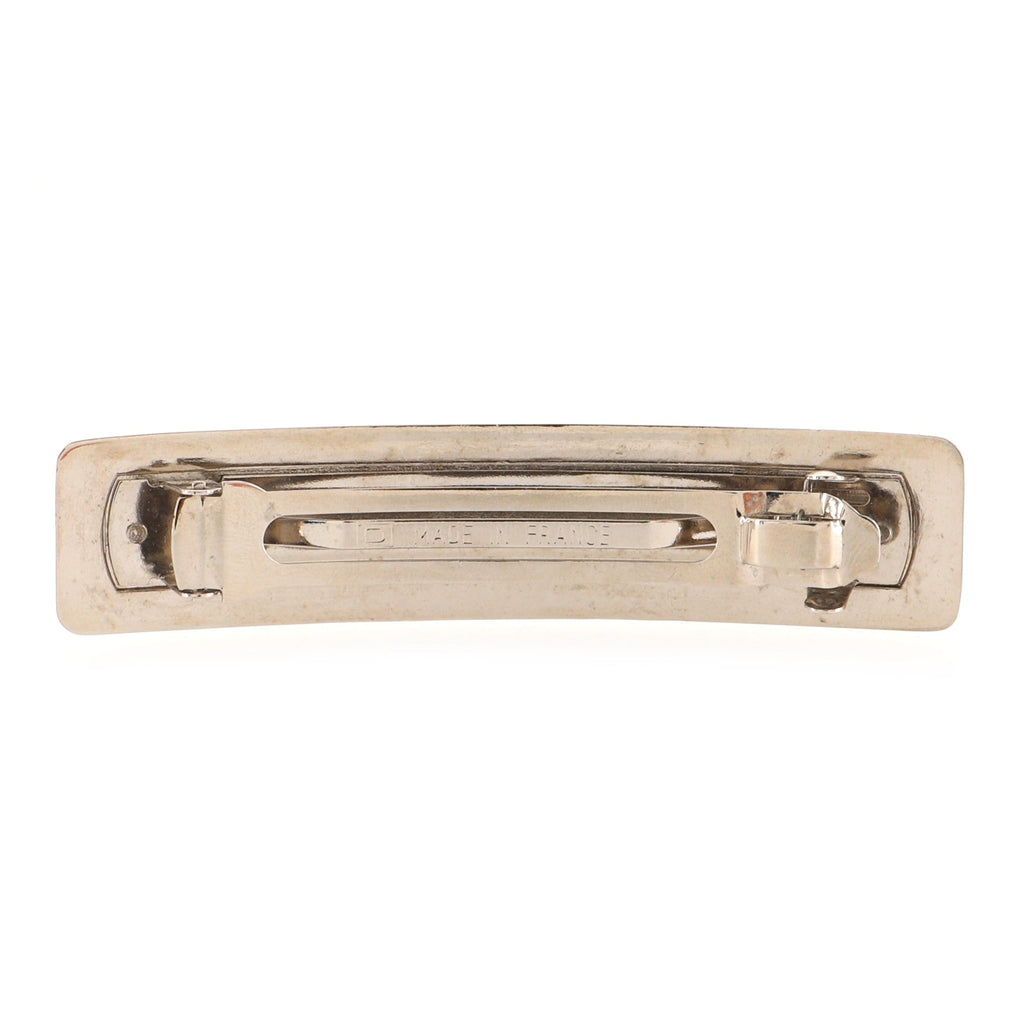 Logo Hair Barrette Metal Wide XS