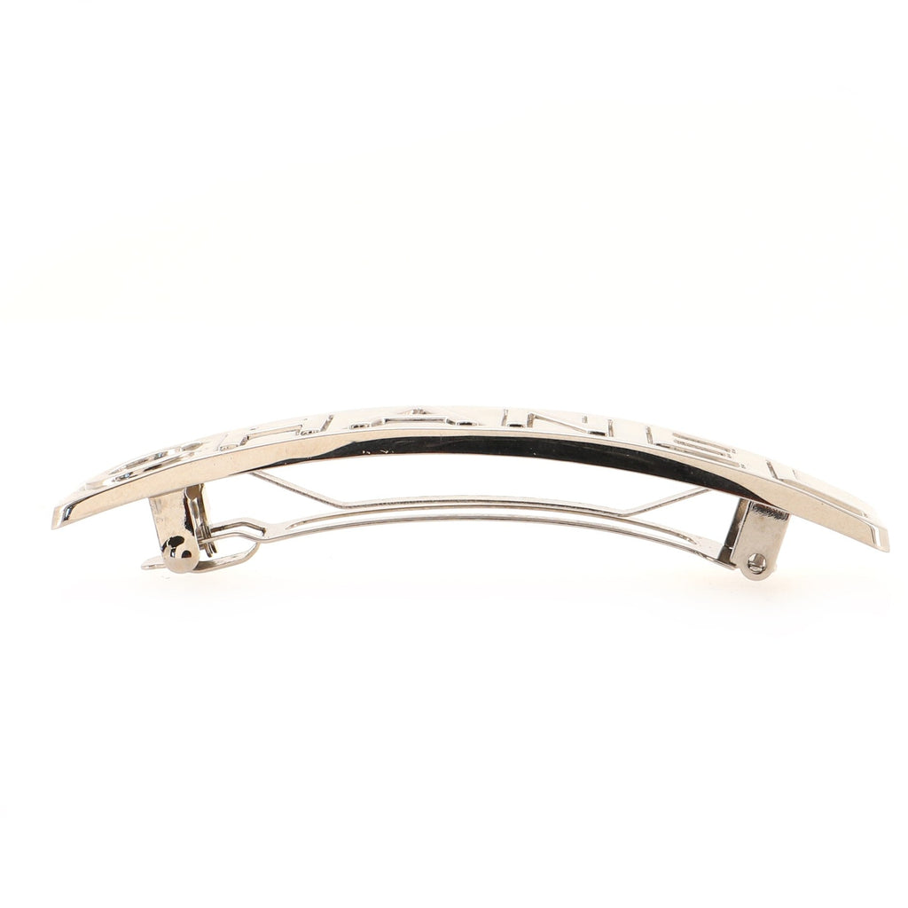 Logo Hair Barrette Metal Wide XS