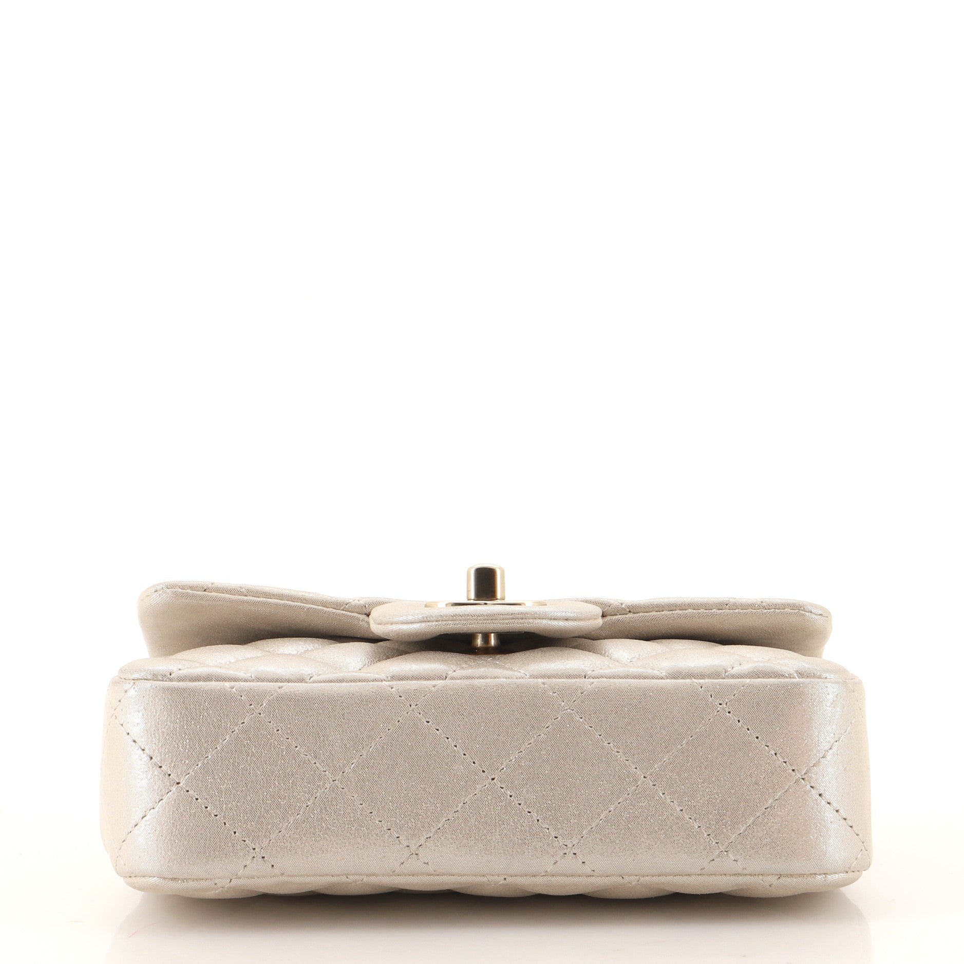 Crystal Dice Classic Single Flap Bag Quilted Iridescent Calfskin Extra Mini