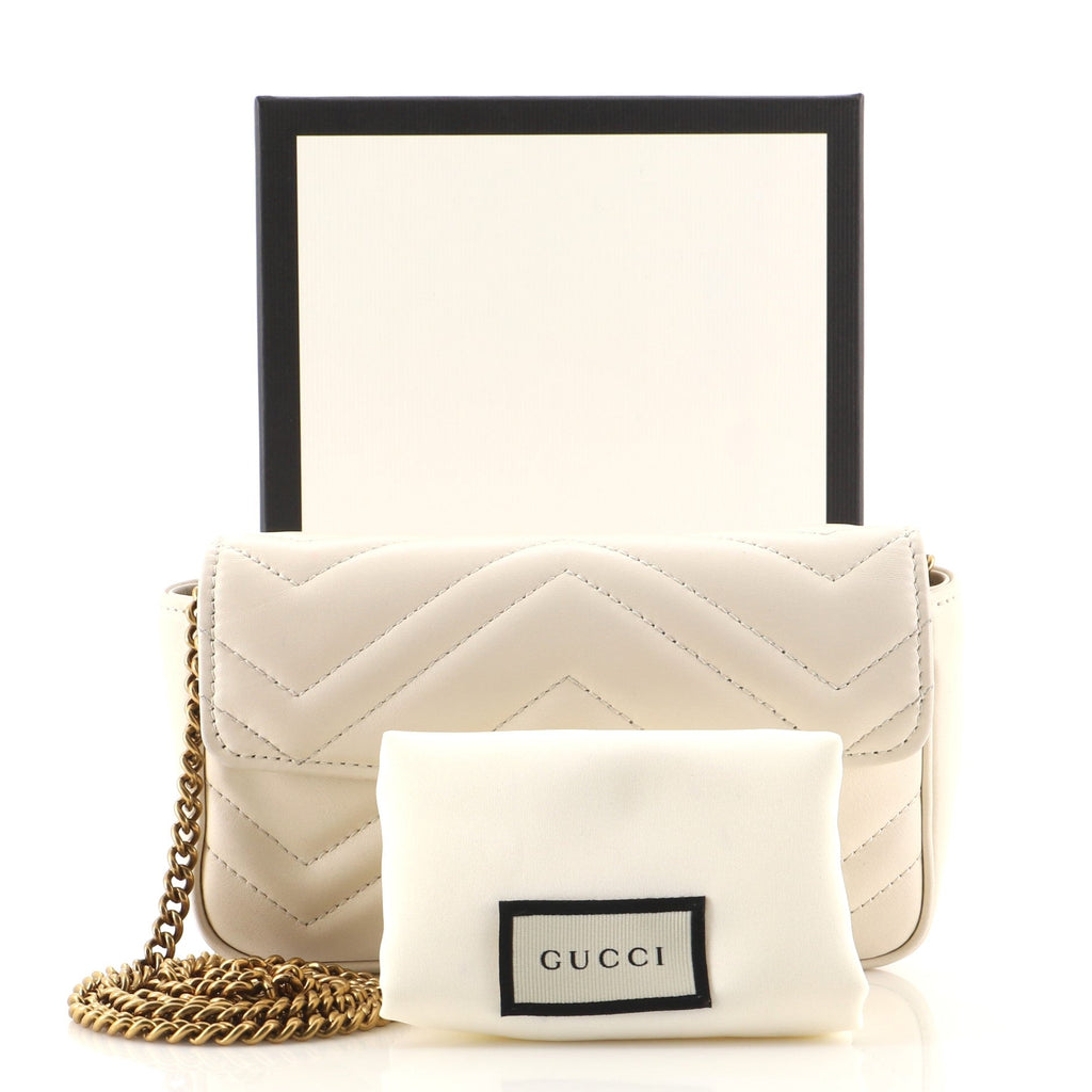 GG Marmont Flap Bag Matelasse Leather Super Mini