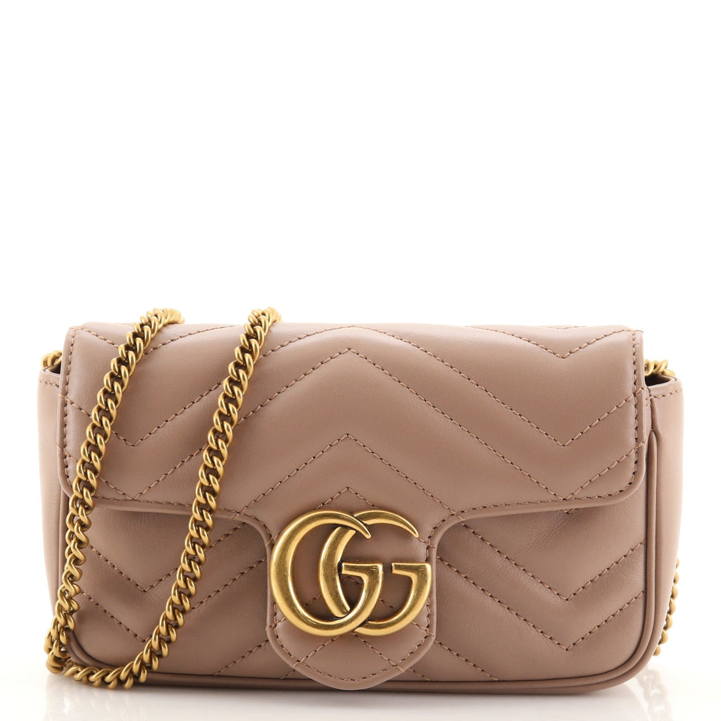 GG Marmont Flap Bag Matelasse Leather Super Mini