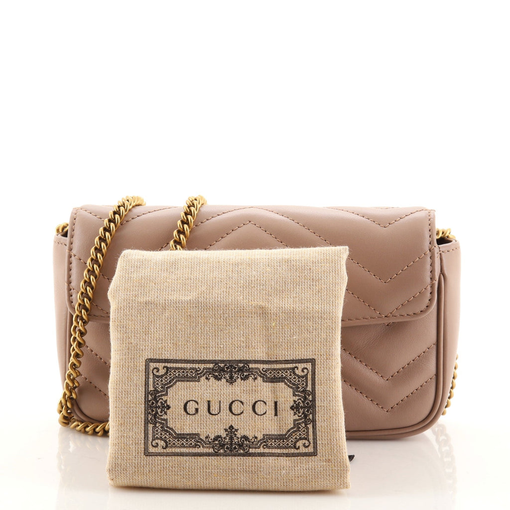 GG Marmont Flap Bag Matelasse Leather Super Mini