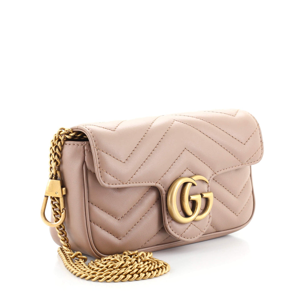 GG Marmont Flap Bag Matelasse Leather Super Mini