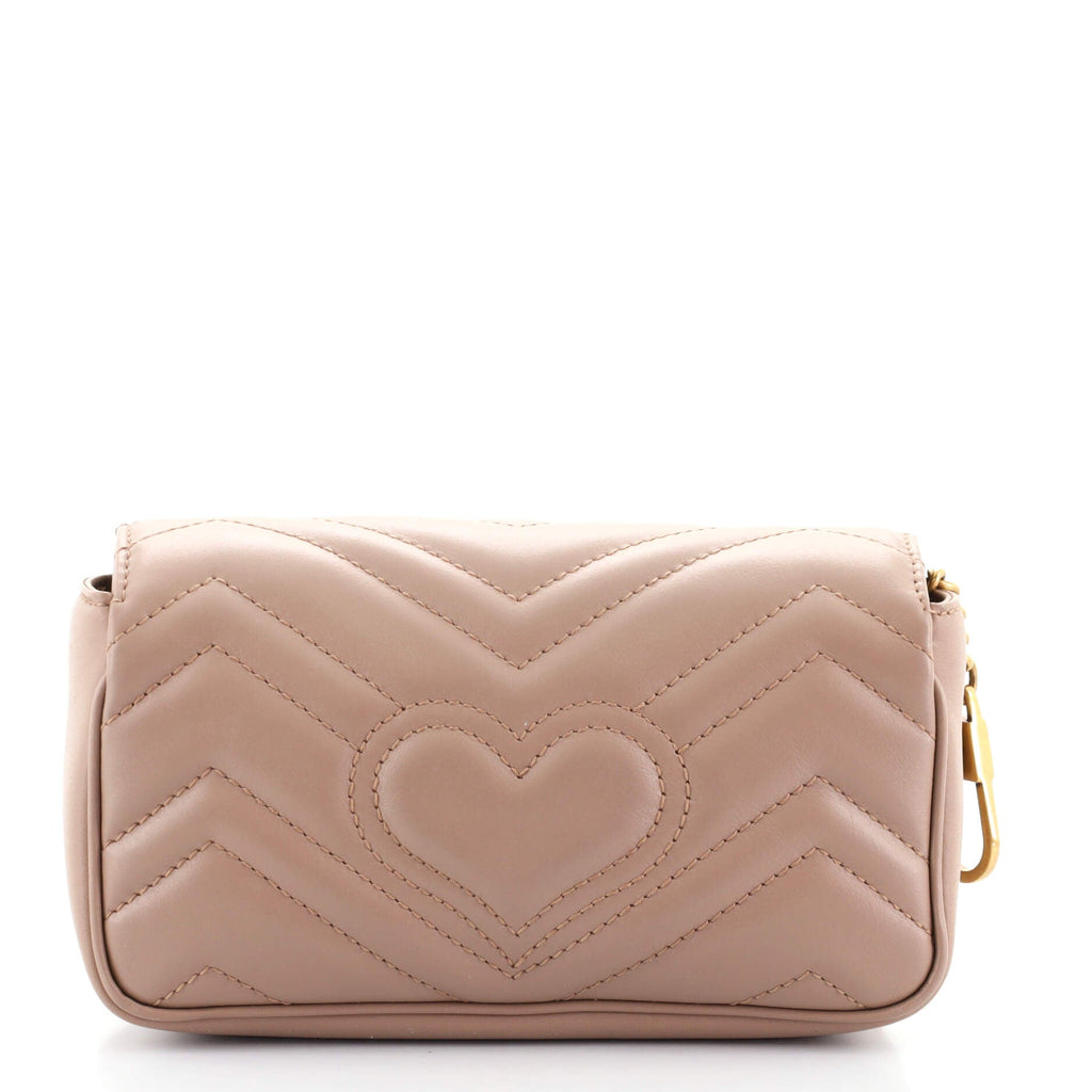 GG Marmont Flap Bag Matelasse Leather Super Mini