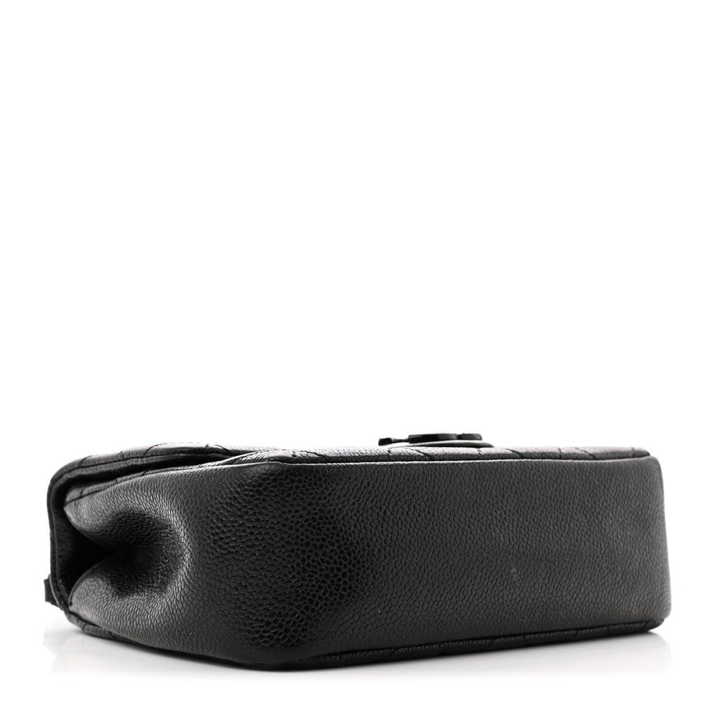 Caviar Quilted Incognito Mini Square Flap Black