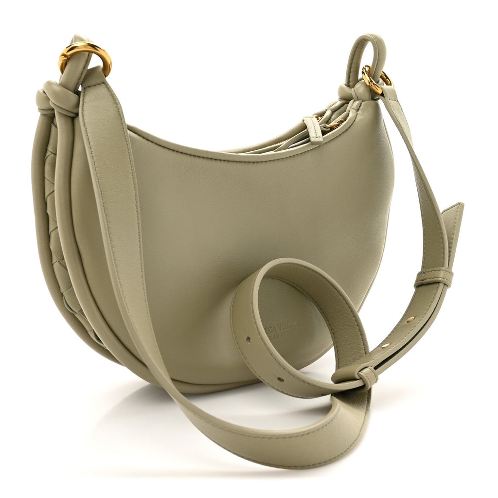Nappa Intrecciato Small Gemelli Multipocket Bag Travertine Muse