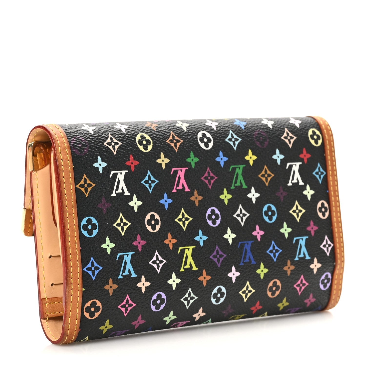 Monogram Multicolor Porte Tresor International Wallet Black