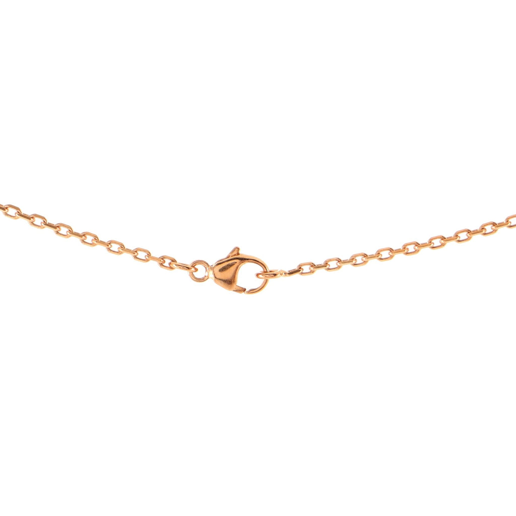Pop H Pendant Necklace Metal and Enamel Mini