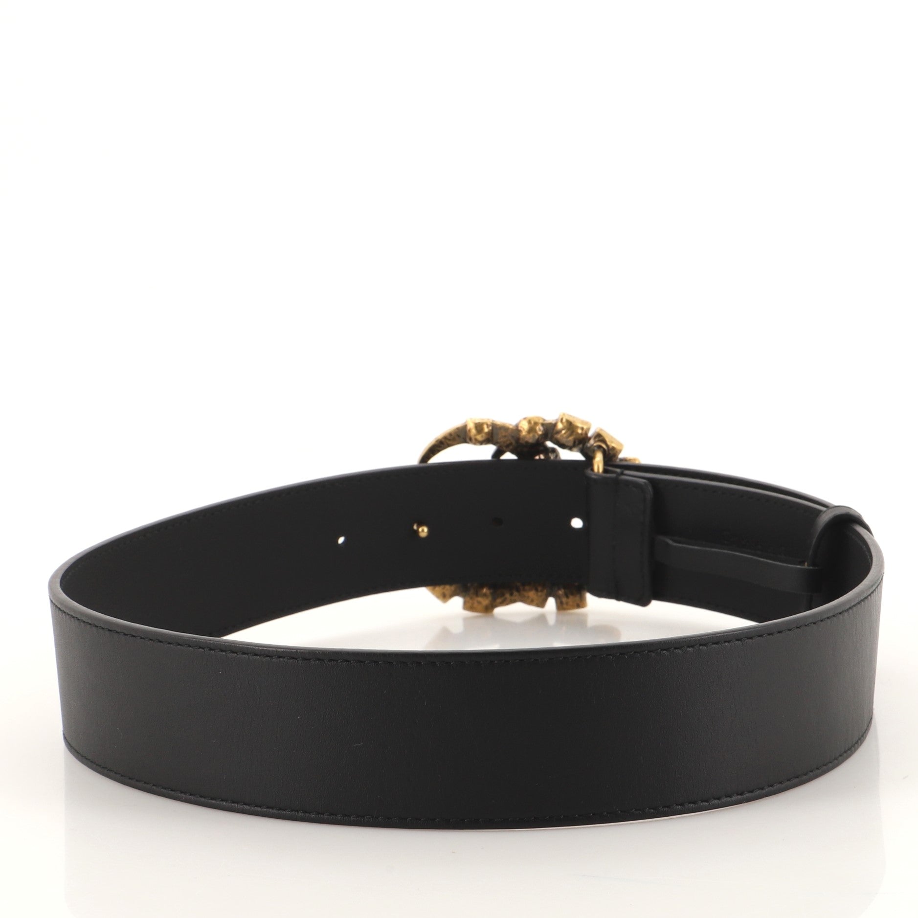 GG Marmont Belt Leather with Multicolor Crystals Wide 70