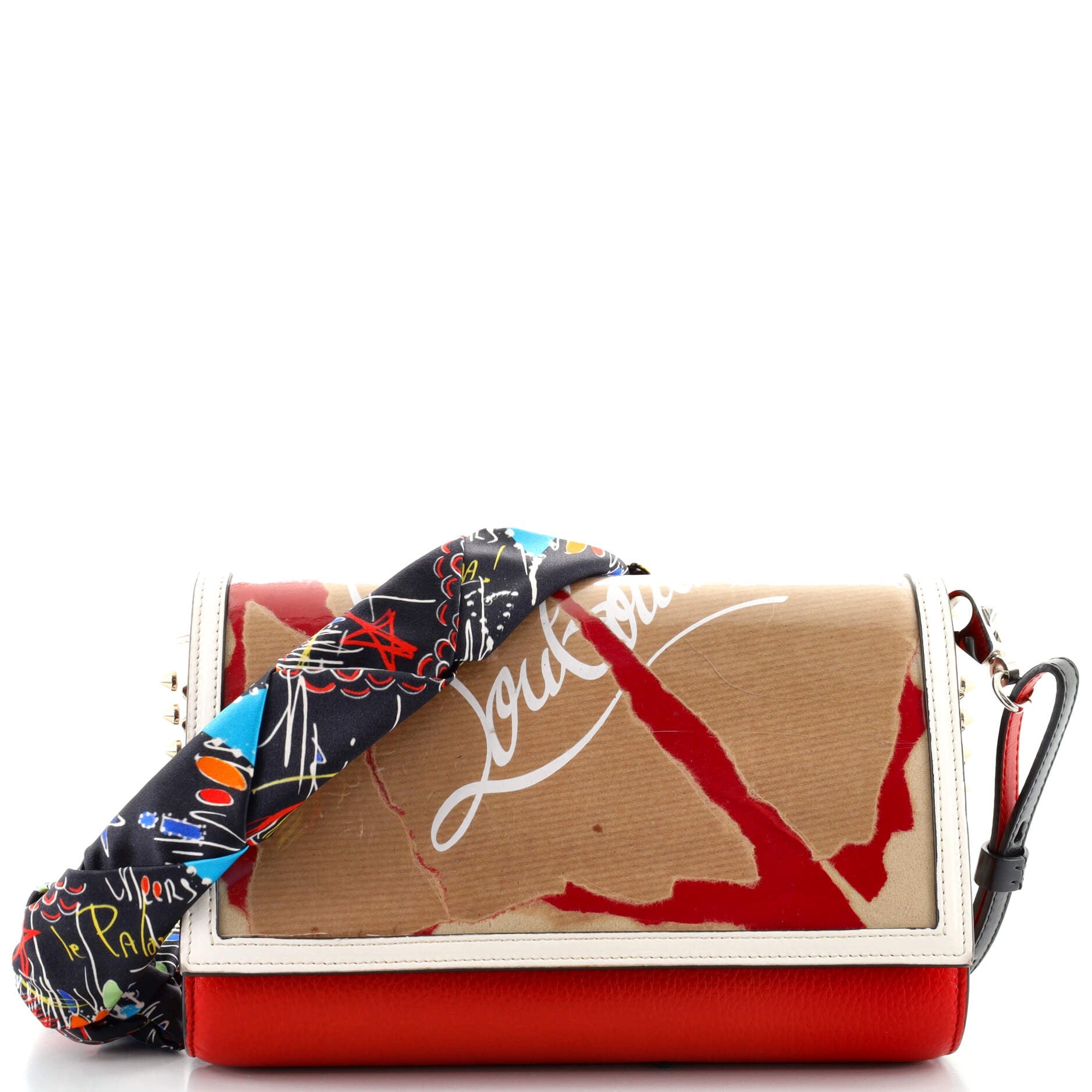 Paloma Clutch Printed PVC and Leather