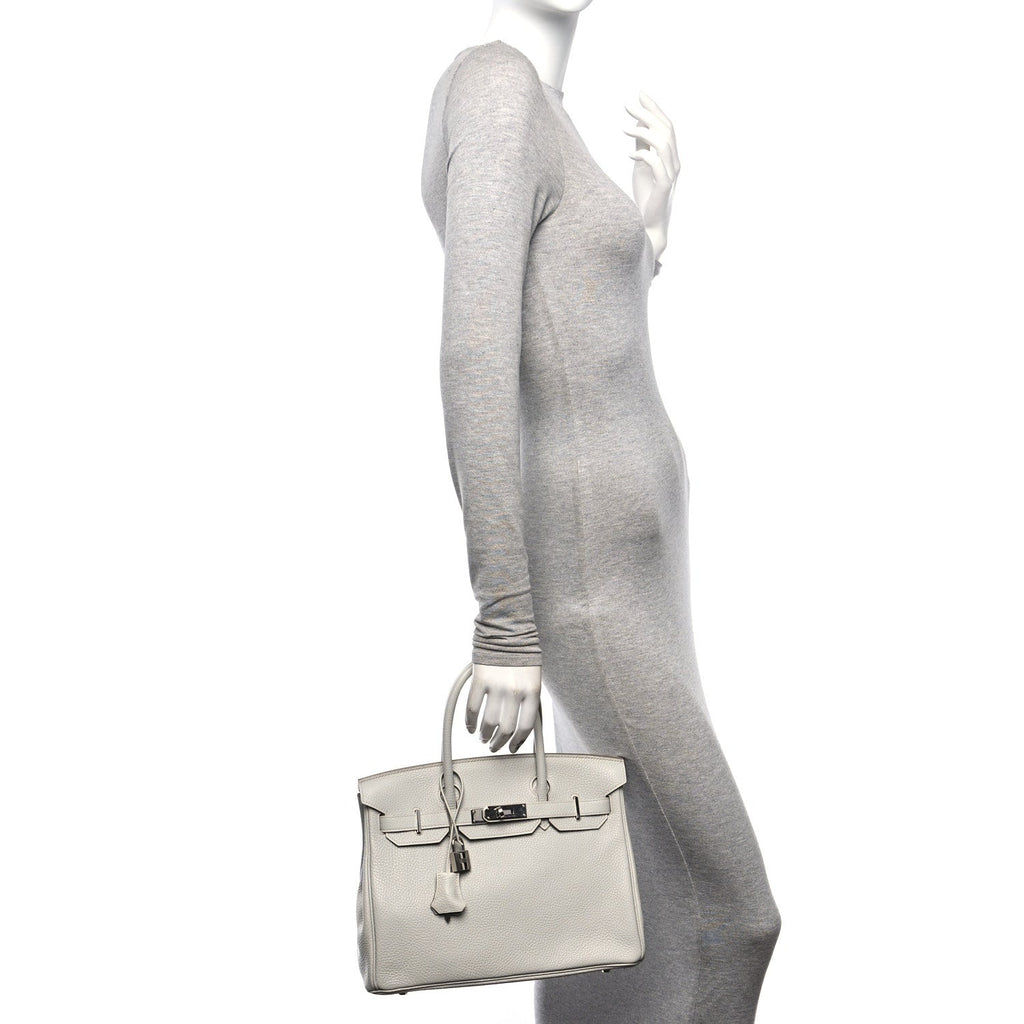 Togo Birkin 30 Gris Perle