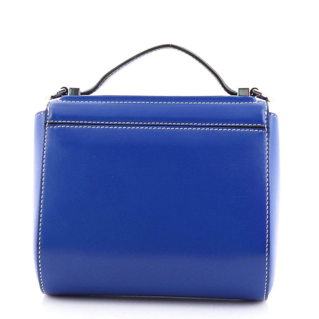 Logo Strap Pandora Box Bag Leather Mini