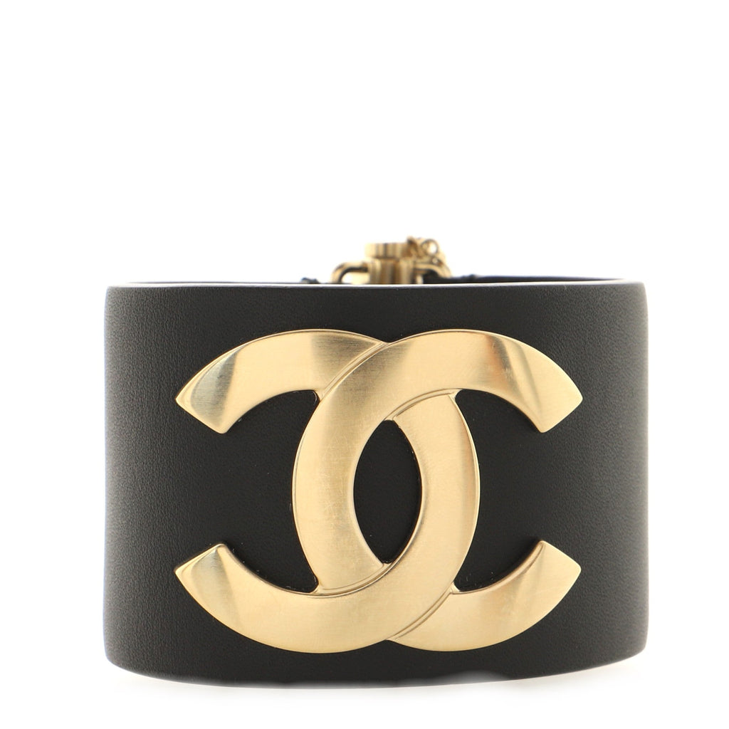 CC Cuff Bracelet Leather with Metal