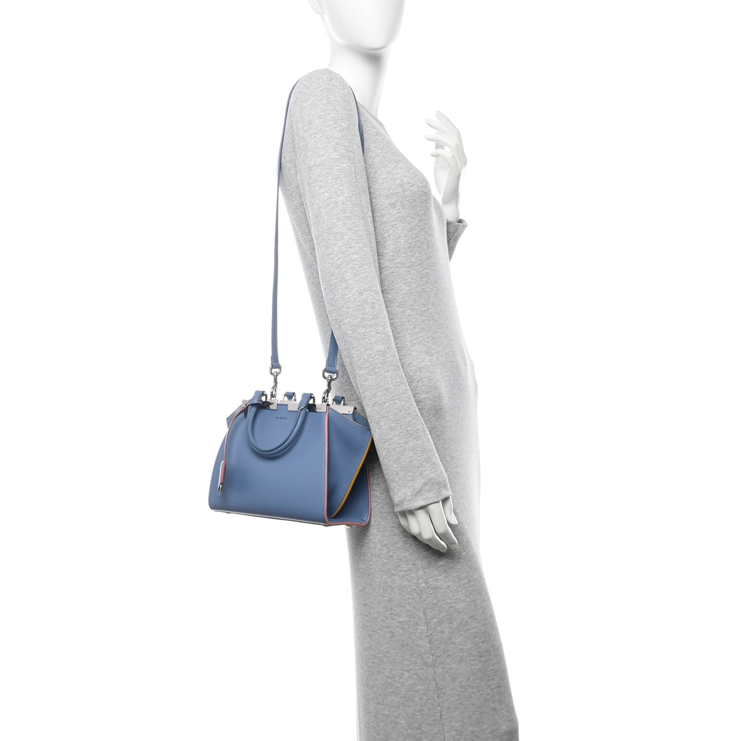 Vitello Dolce Mini 3jours Tote Blue