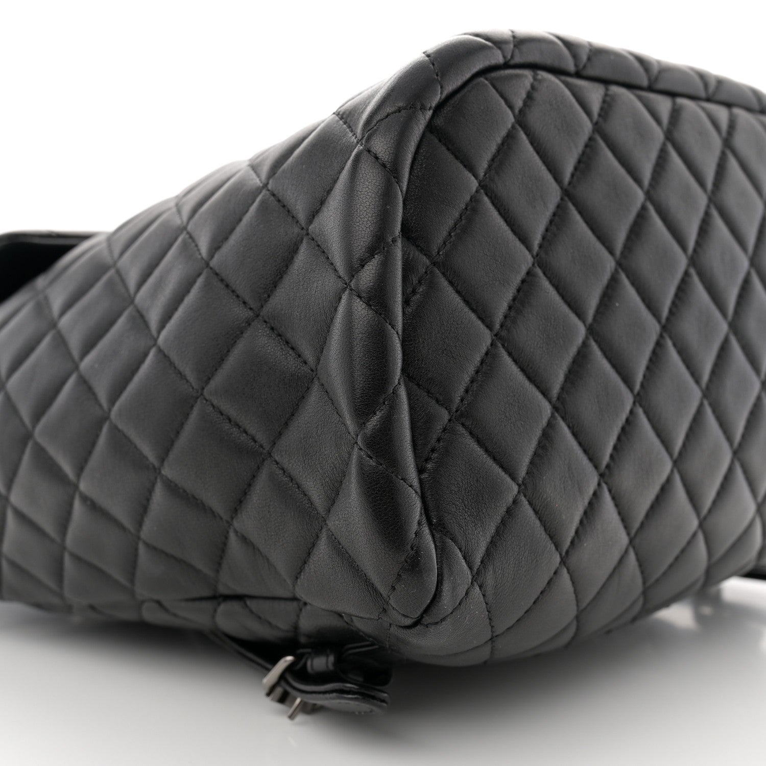Lambskin Quilted Large Urban Spirit Backpack Black