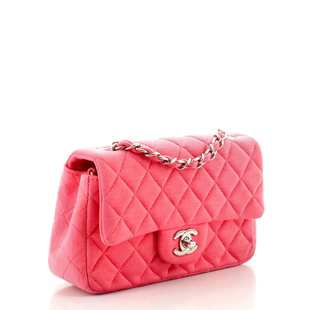 Classic Single Flap Bag Quilted Jersey Mini