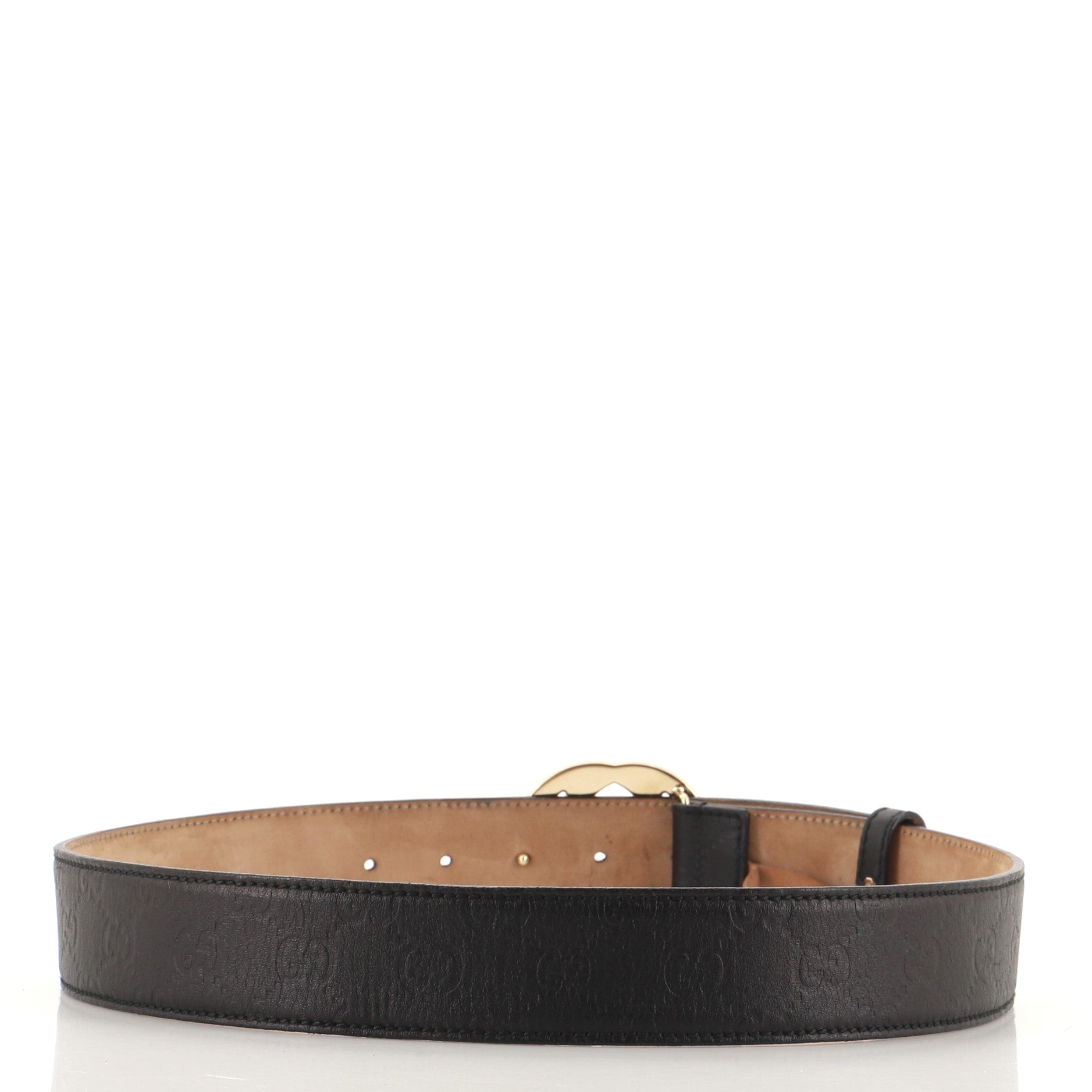Interlocking G Belt Guccissima Leather Wide 80