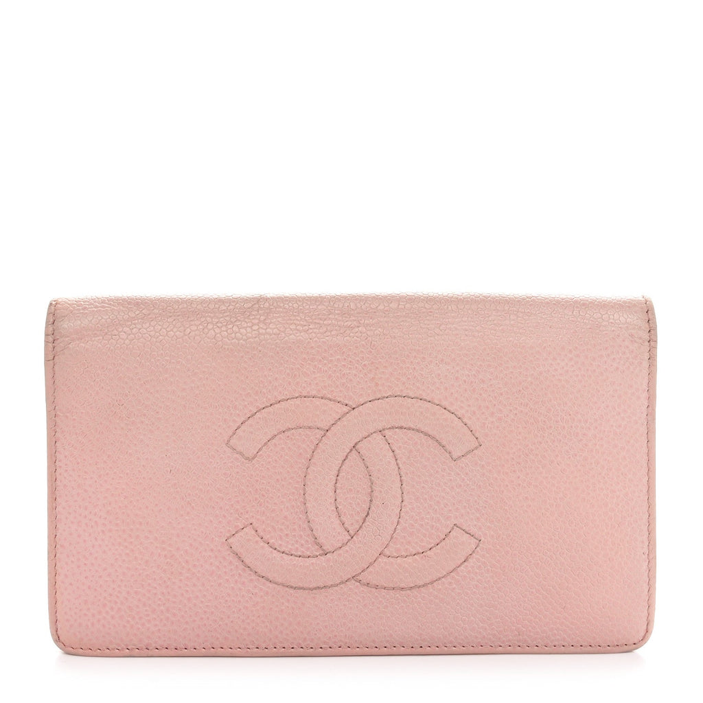 Caviar Timeless CC Yen Wallet Pink