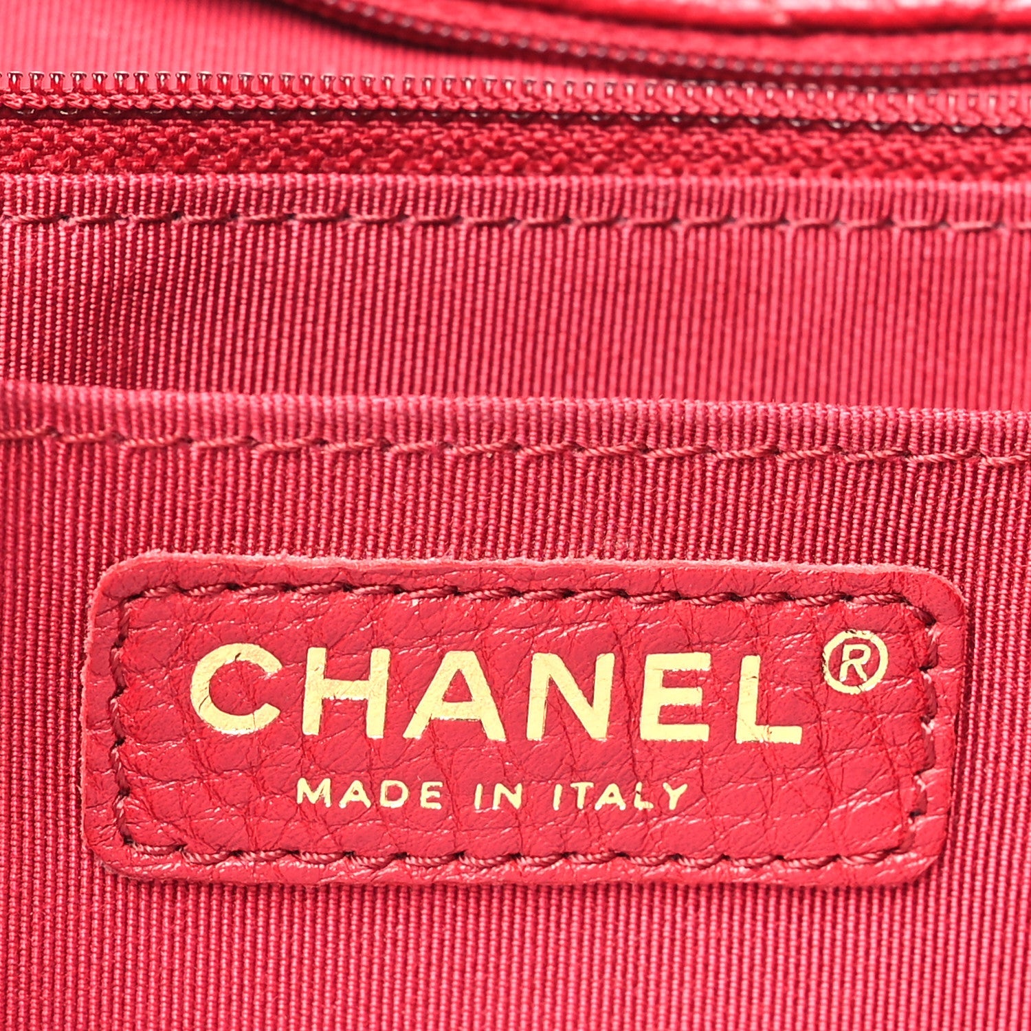 Calfskin Quilted Small XXL Travel Flap Bag Red