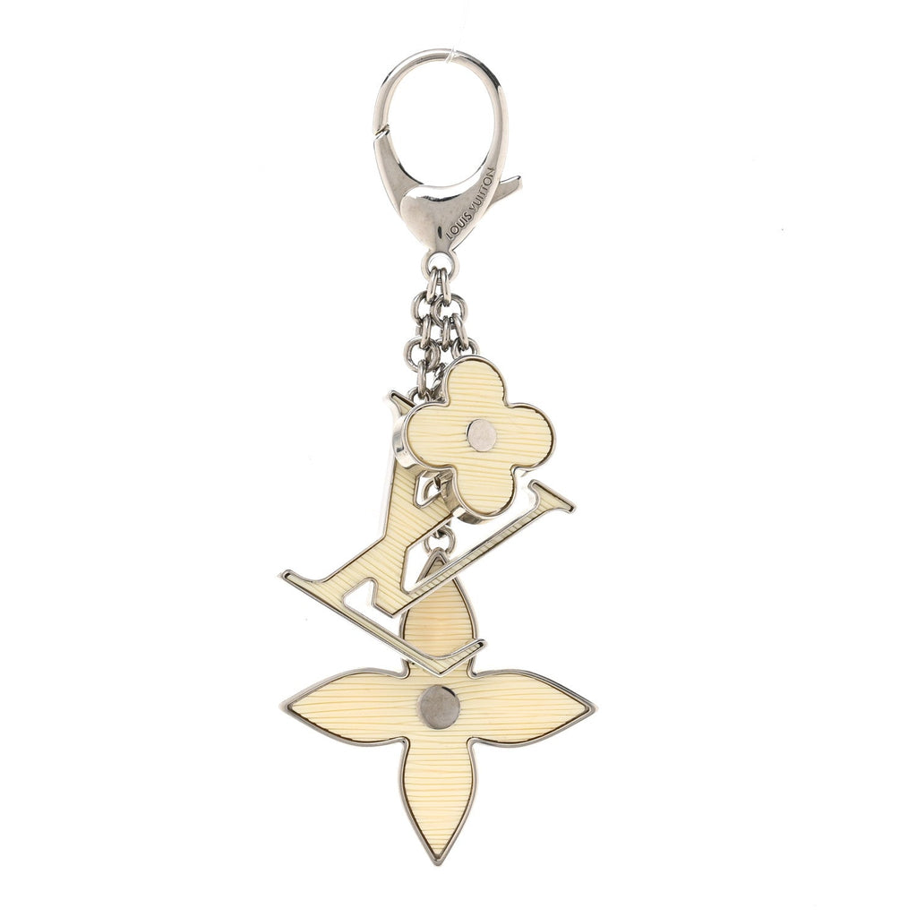 Electric Epi Fleur d'Epi Bag Charm White