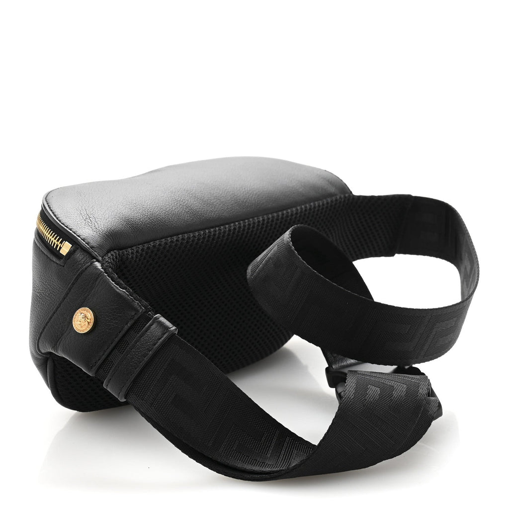 Grained Calfskin Vanitas Medea Belt Bag Black