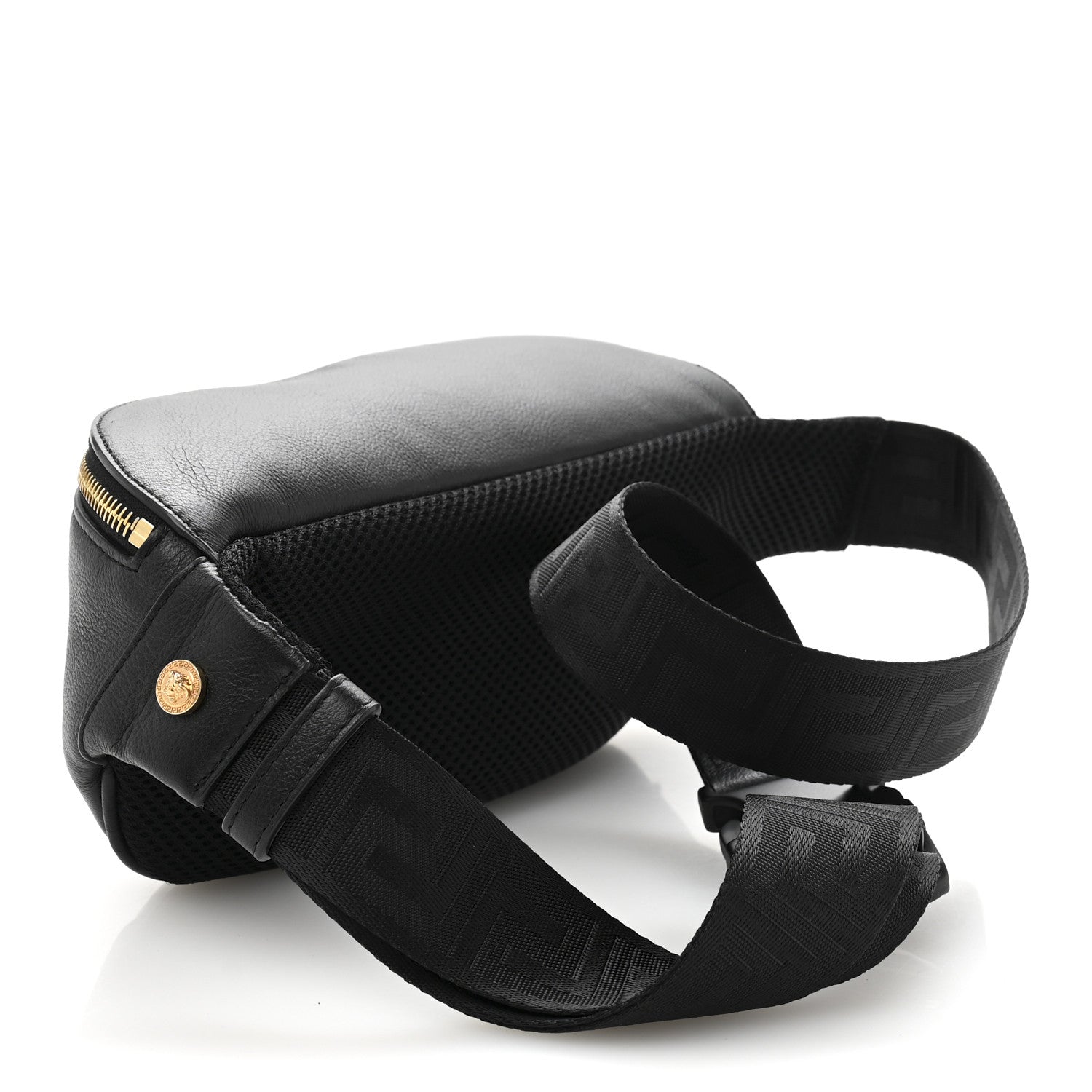 Grained Calfskin Vanitas Medea Belt Bag Black