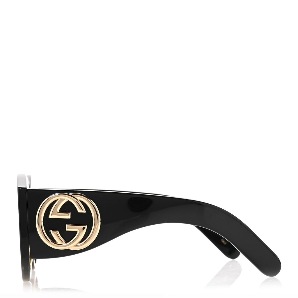 Acetate Round Frame Sunglasses GG0177S Brown