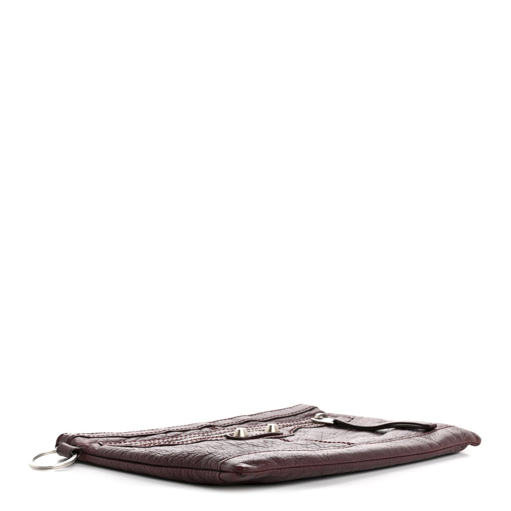 Agneau Arena Classic Hardware Small Clip Acajou Fonce