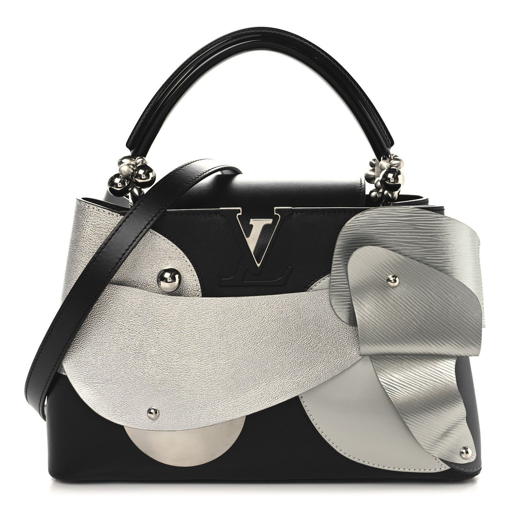 Calfskin Liu Wei Artycapucines Capucines PM Black Silver