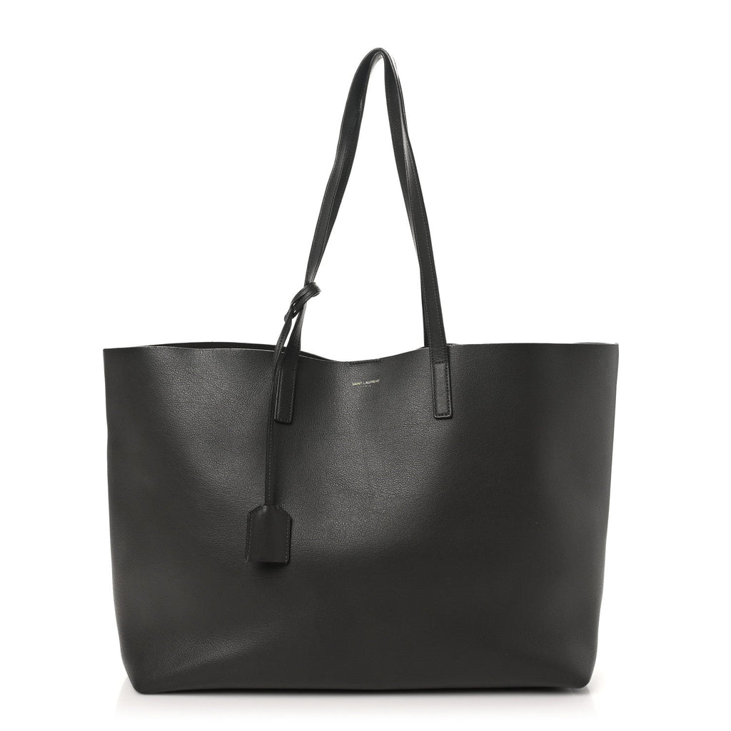 Calfskin Large Shopping Tote Asphalt