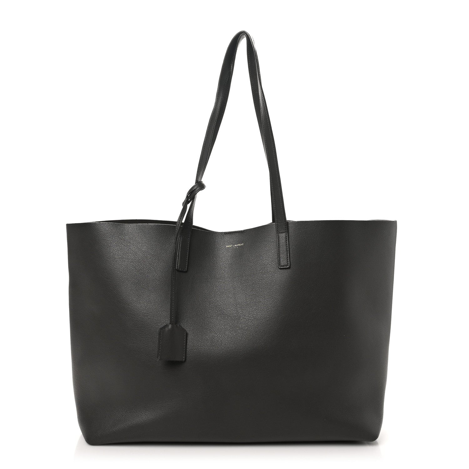 Calfskin Large Shopping Tote Asphalt