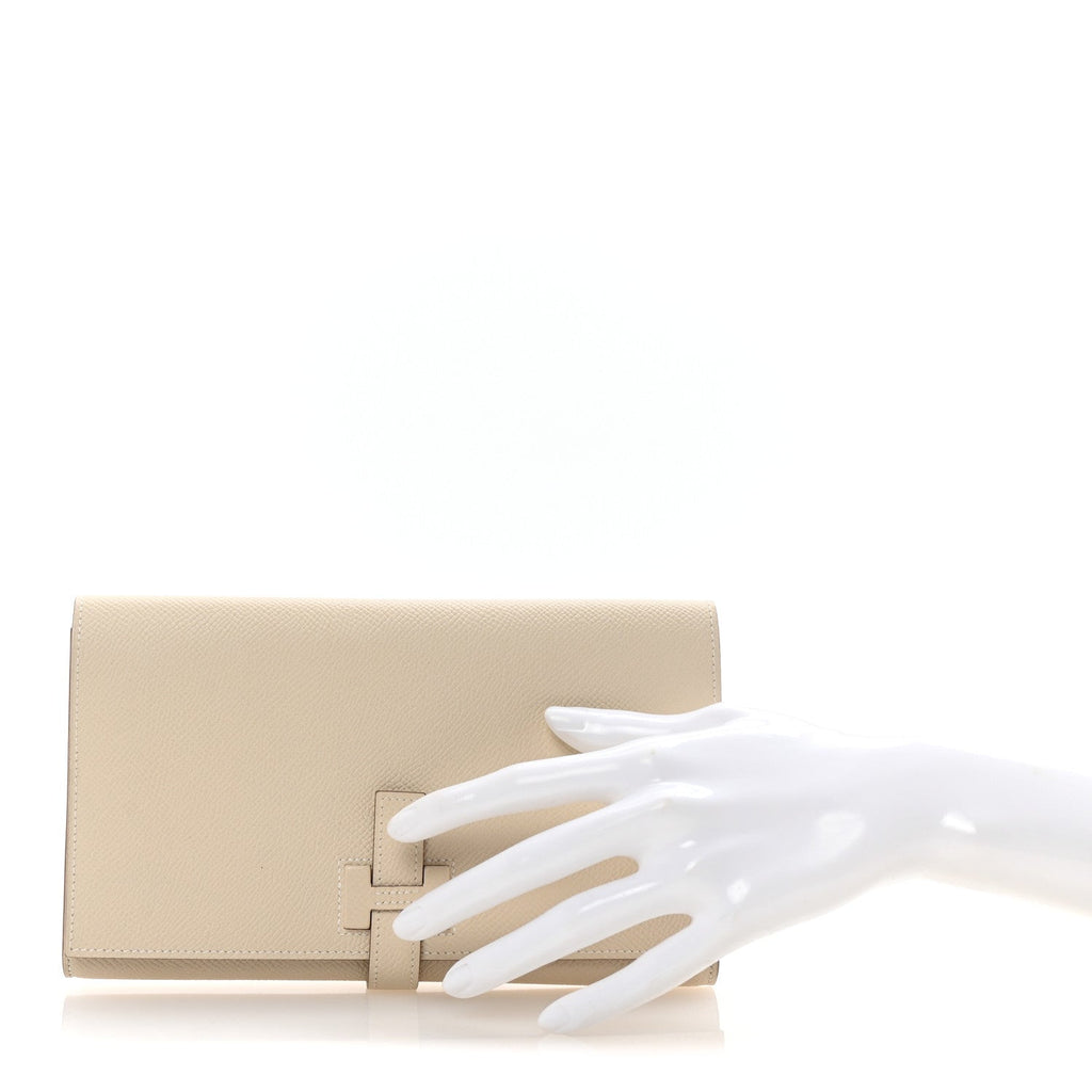 Epsom New H Passant Toutenmain Wallet Craie