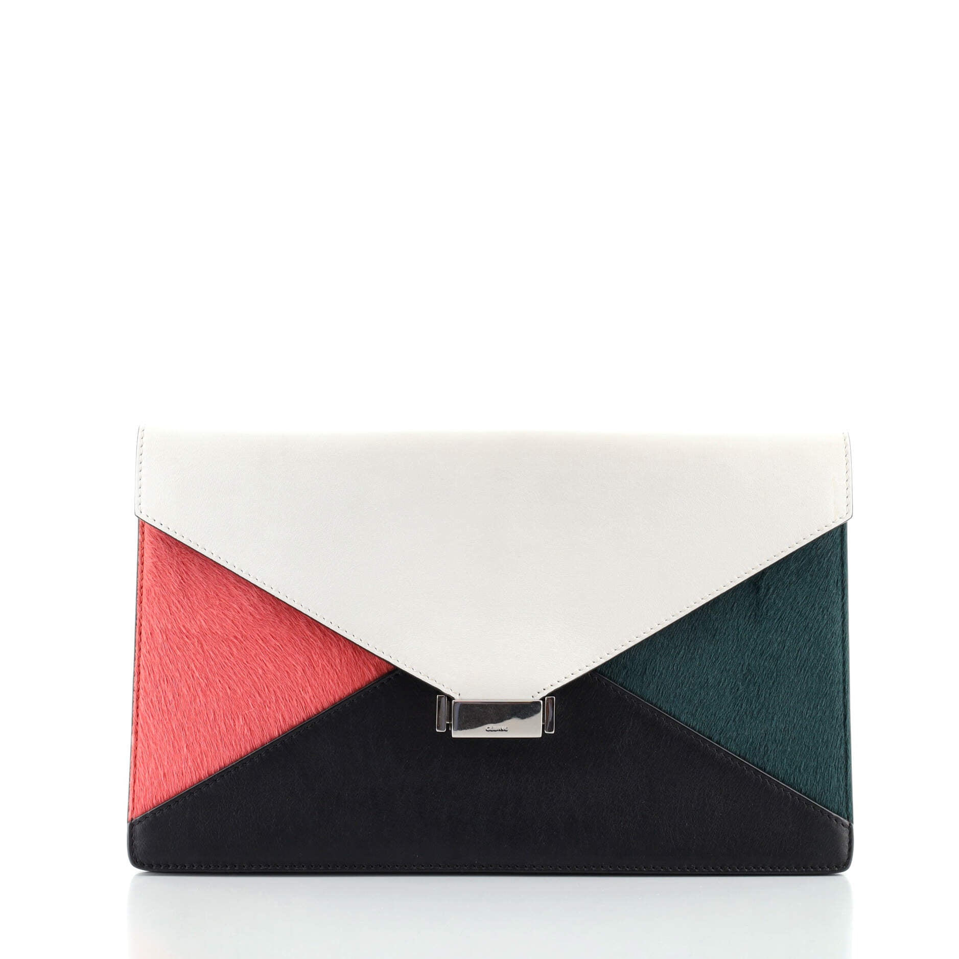 Diamond Clutch Pony Hair and Leather Medium