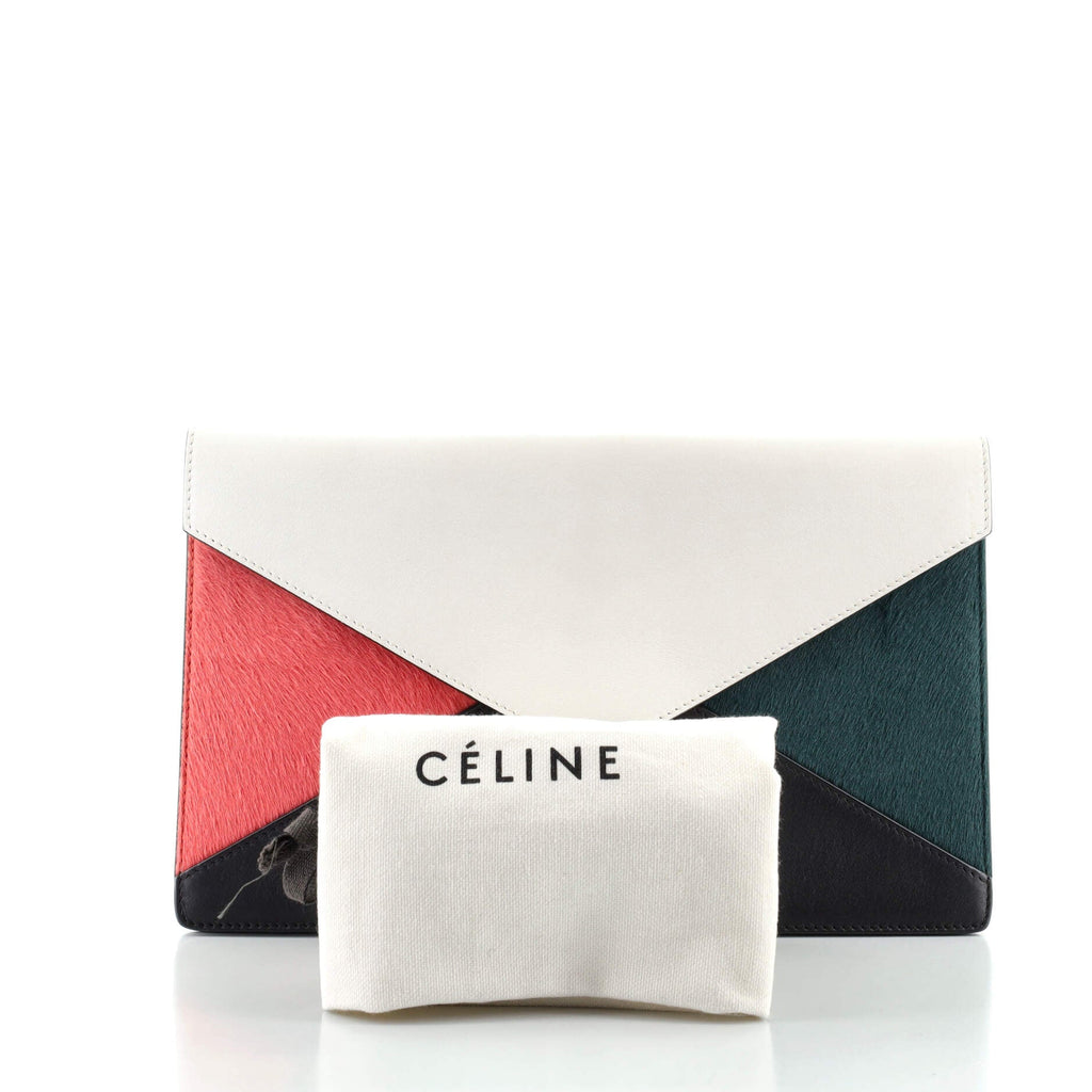 Diamond Clutch Pony Hair and Leather Medium