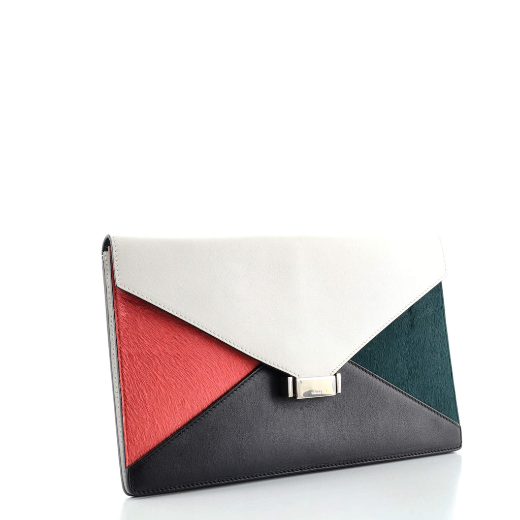 Diamond Clutch Pony Hair and Leather Medium