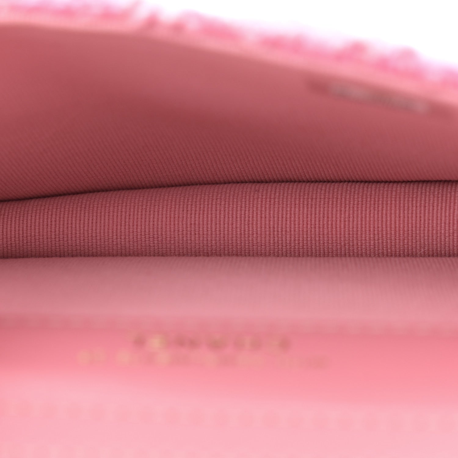 Tweed Quilted Flap Chain Waist Bag Pink