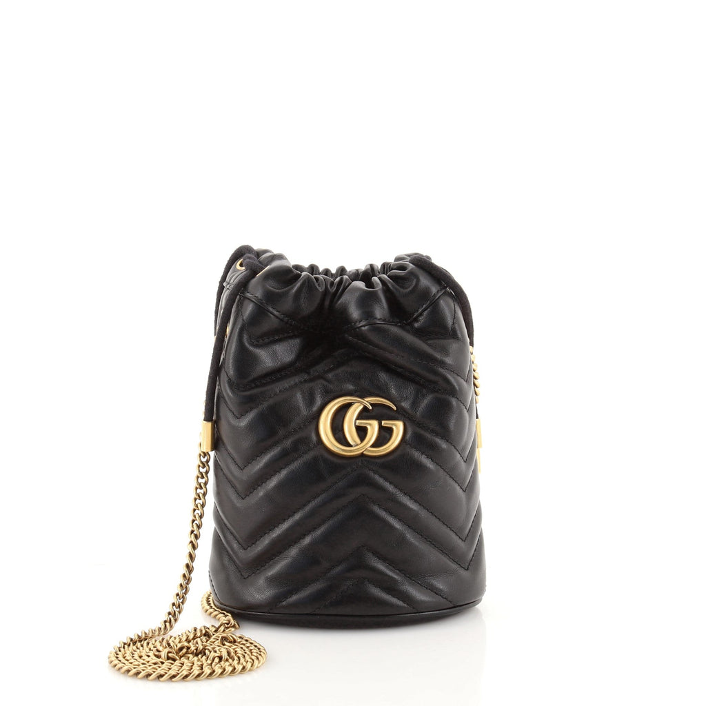 GG Marmont Bucket Bag Matelasse Leather Mini
