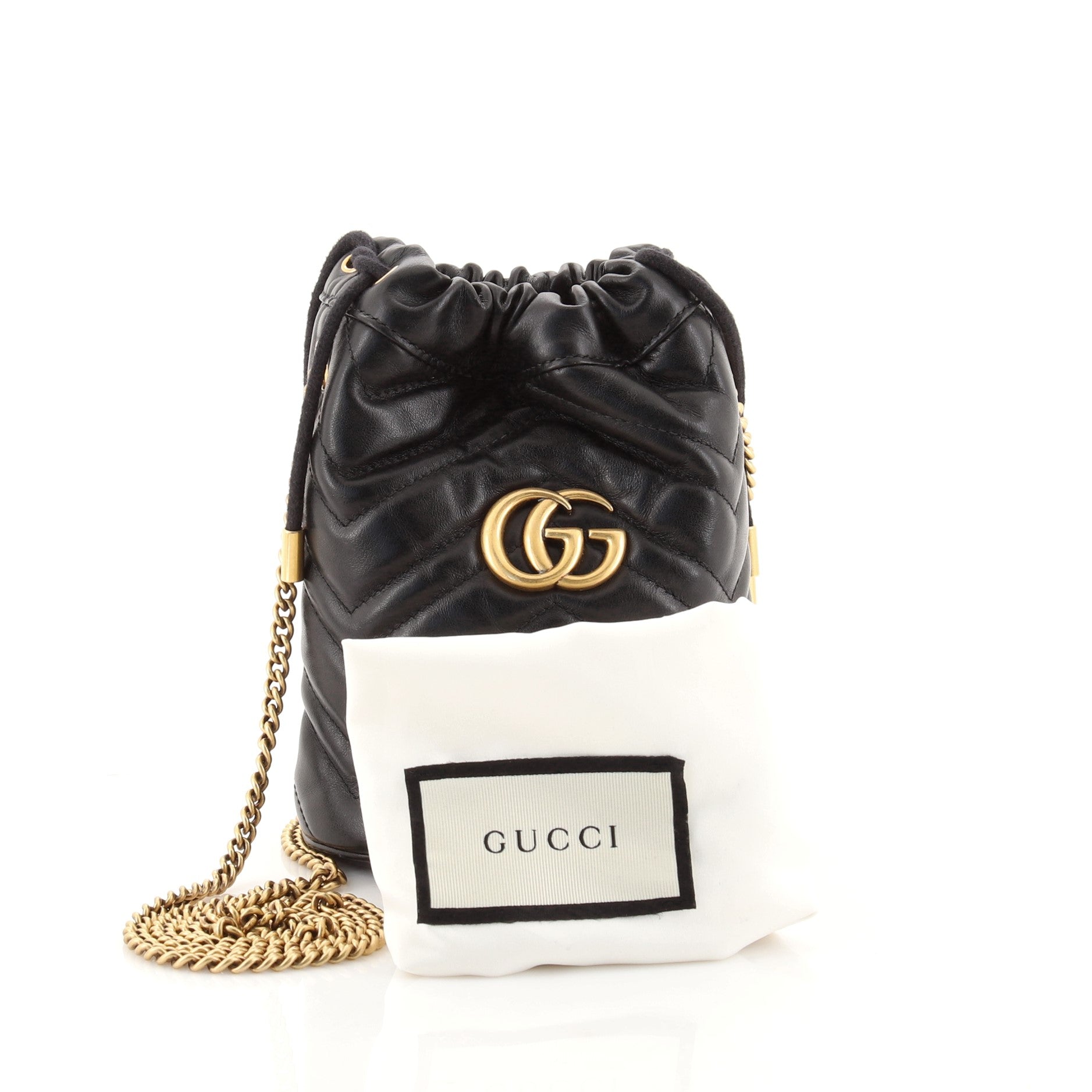 GG Marmont Bucket Bag Matelasse Leather Mini