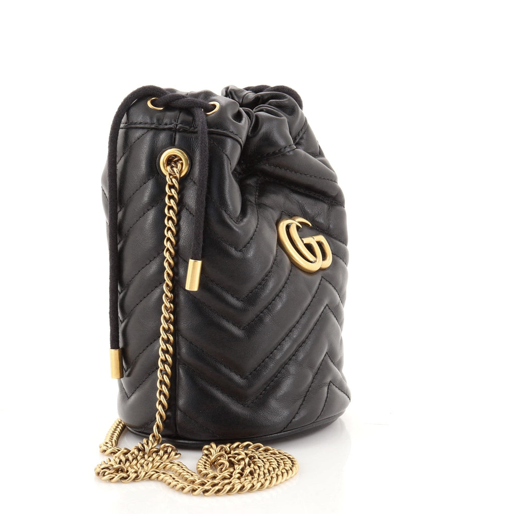 GG Marmont Bucket Bag Matelasse Leather Mini
