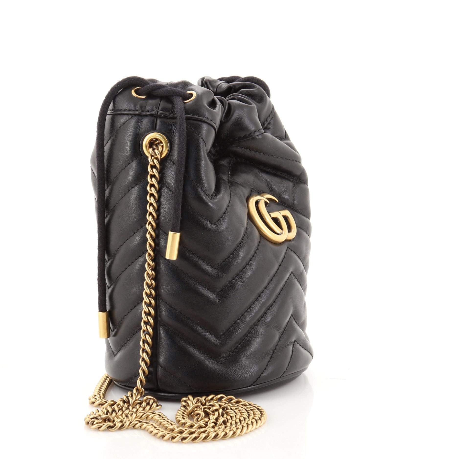 GG Marmont Bucket Bag Matelasse Leather Mini