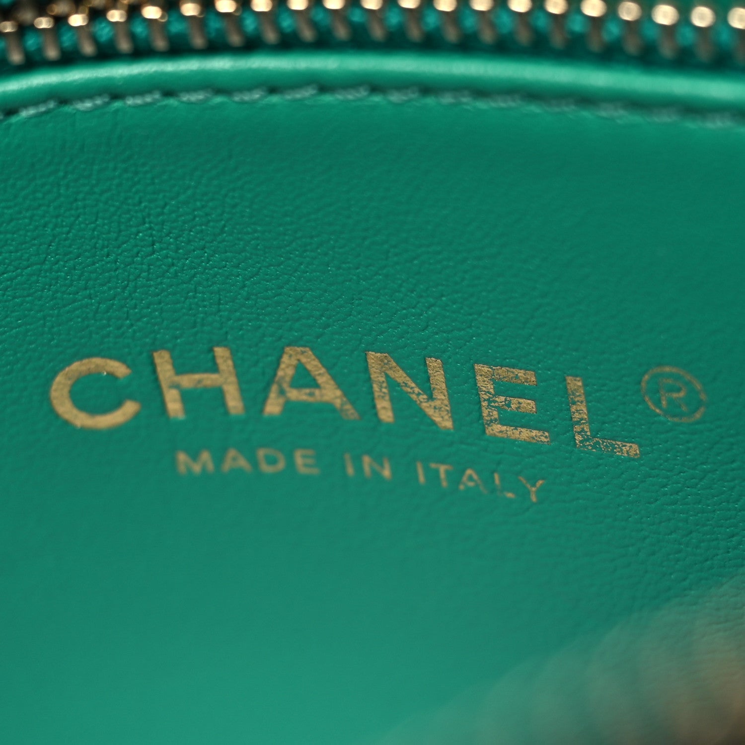 Lambskin Quilted Chain CC Backpack Green