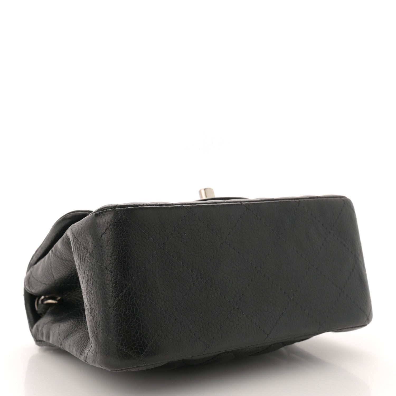 Caviar Quilted Mini Square Flap Black