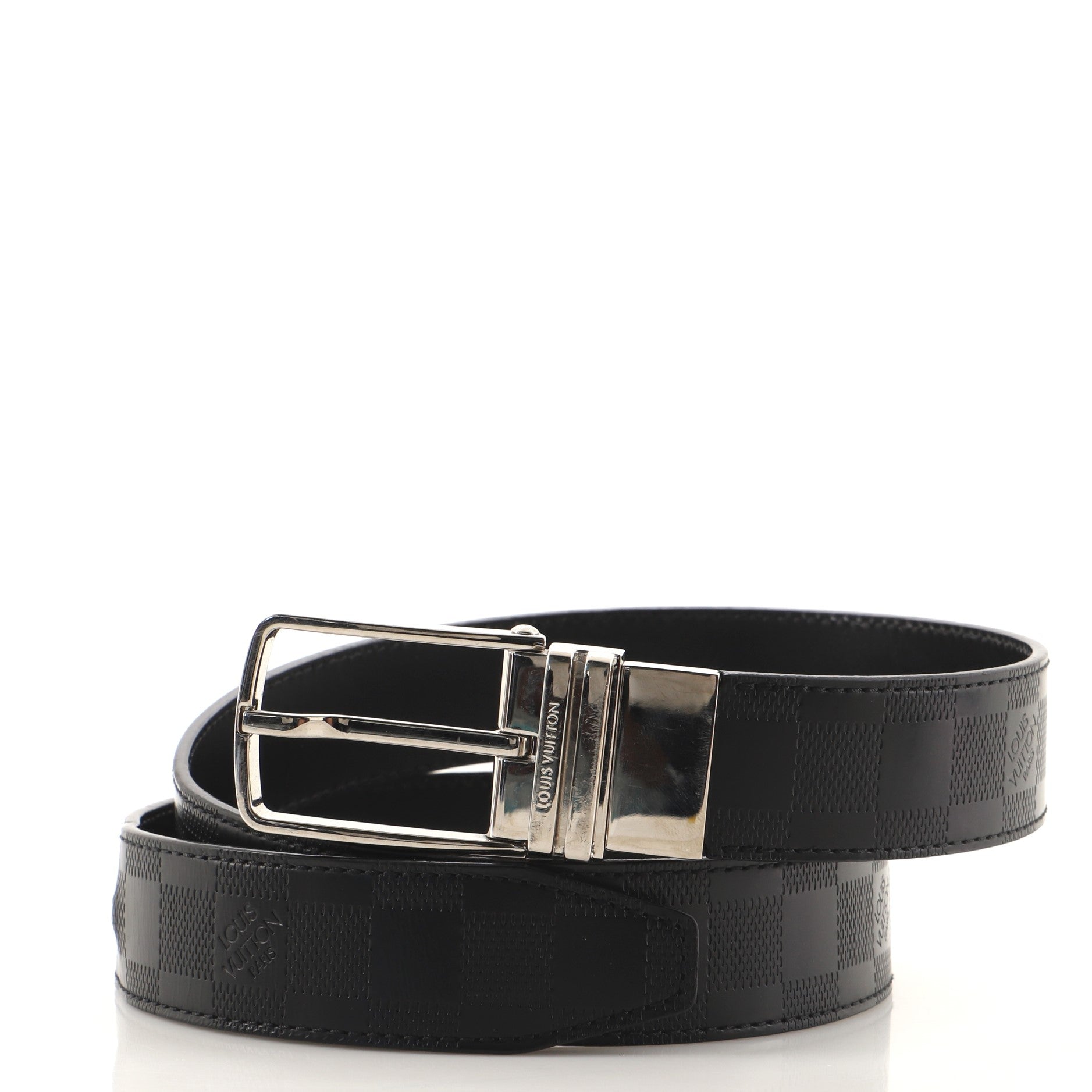 Boston Belt Damier Infini Leather Medium 90