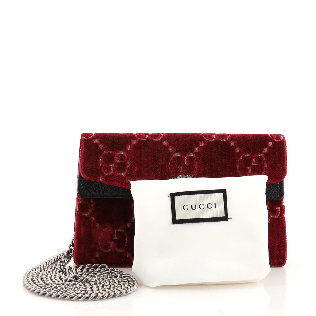 Dionysus Bag GG Velvet Super Mini