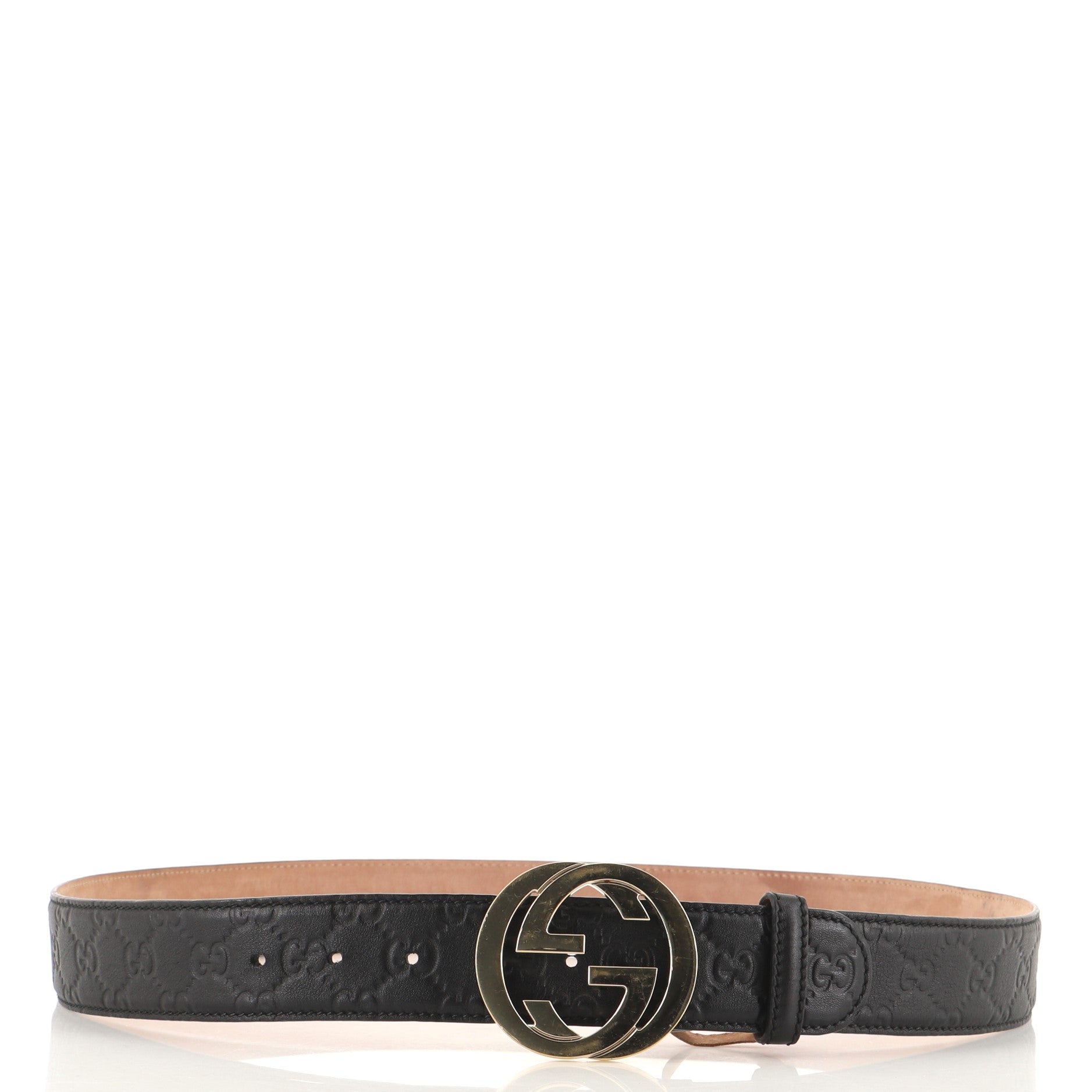 Interlocking G Belt Guccissima Leather Wide 105
