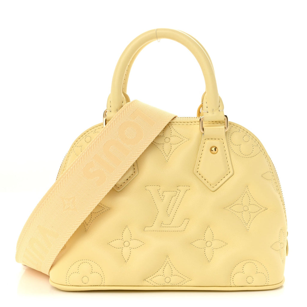 Calfskin Bubblegram Alma BB Banana