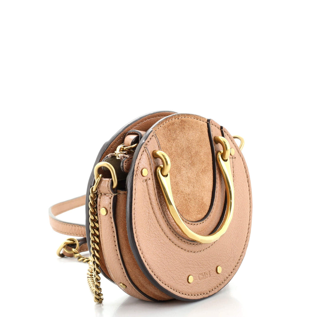 Pixie Crossbody Bag Leather with Suede Mini