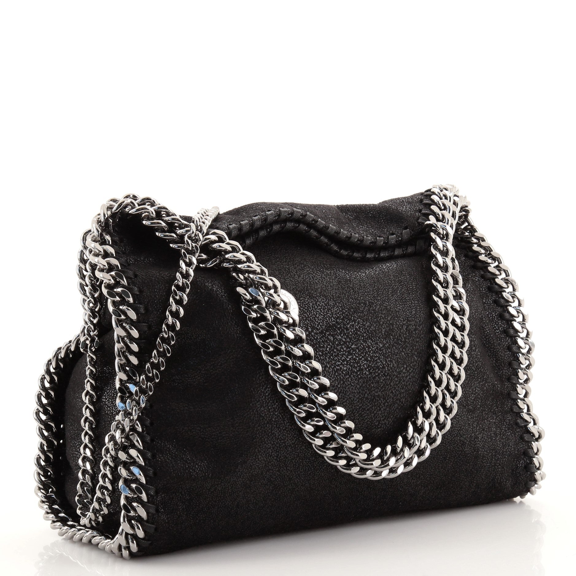 Falabella Fold Over Crossbody Bag Shaggy Deer Mini