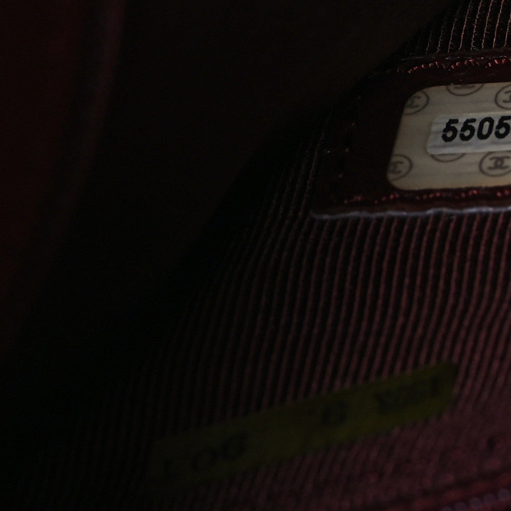 Caviar Shoulder Bag Burgundy